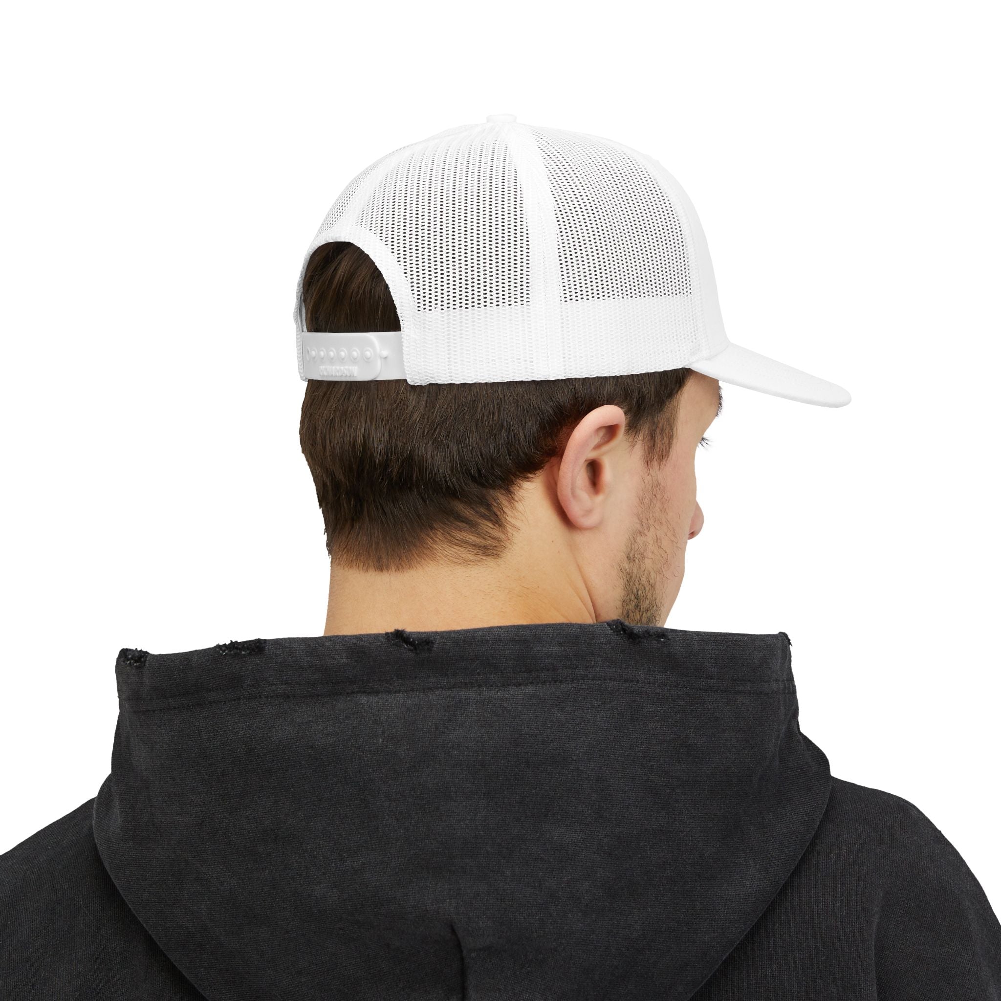 Joyful Snapback Trucker Cap - Script Embroidered Mesh Hat