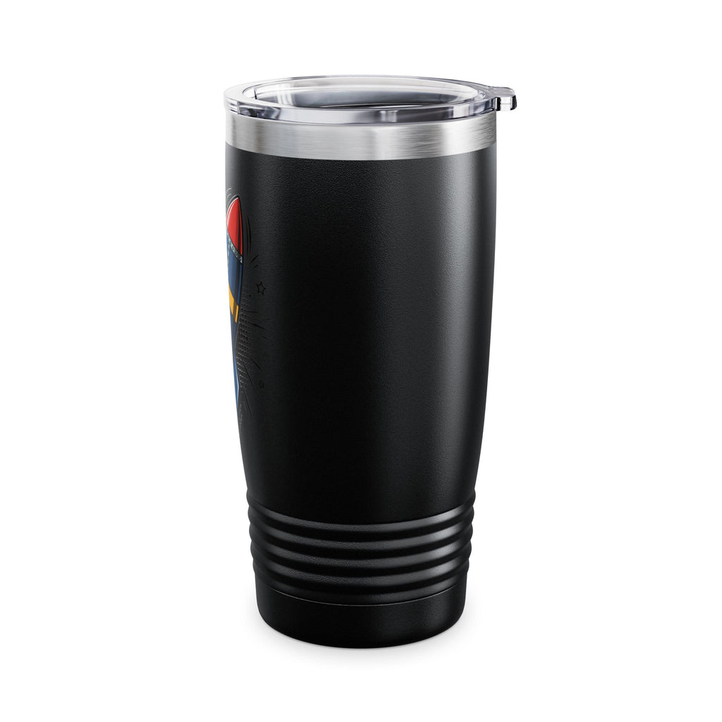 Rocket Graphic 20oz Tumbler — Insulated Travel Cup for Kids