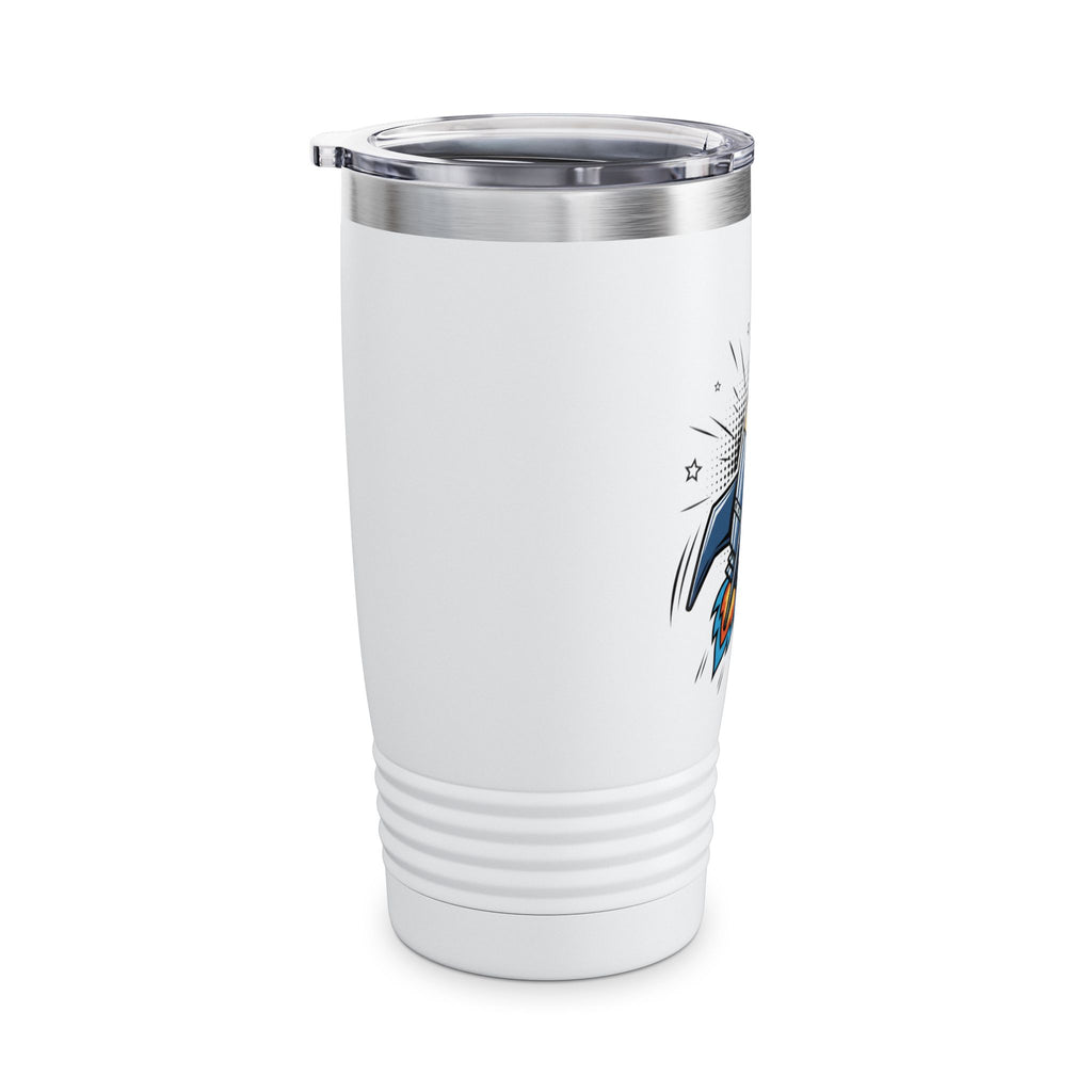 Rocket Graphic 20oz Tumbler — Insulated Travel Cup for Kids