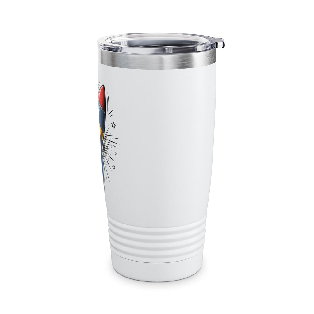 Rocket Graphic 20oz Tumbler — Insulated Travel Cup for Kids