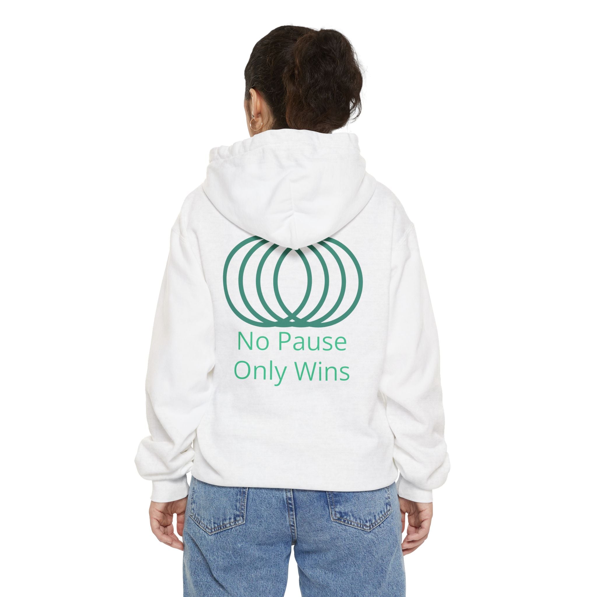 Digital Warrior Hoodie — "No Pause Only Wins" Graphic Hoodie