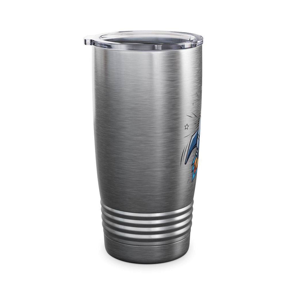 Rocket Graphic 20oz Tumbler — Insulated Travel Cup for Kids