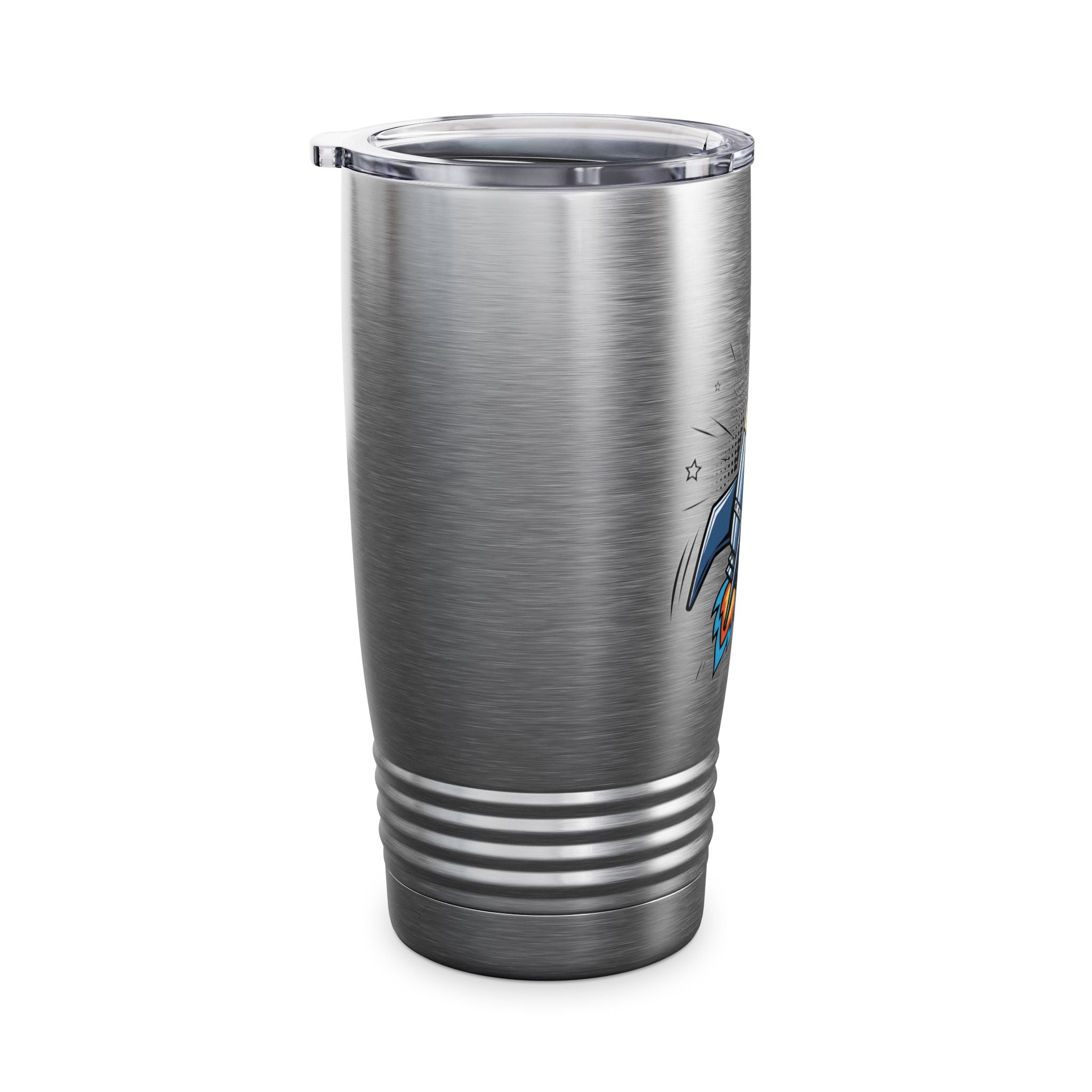 Rocket Graphic 20oz Tumbler — Insulated Travel Cup for Kids