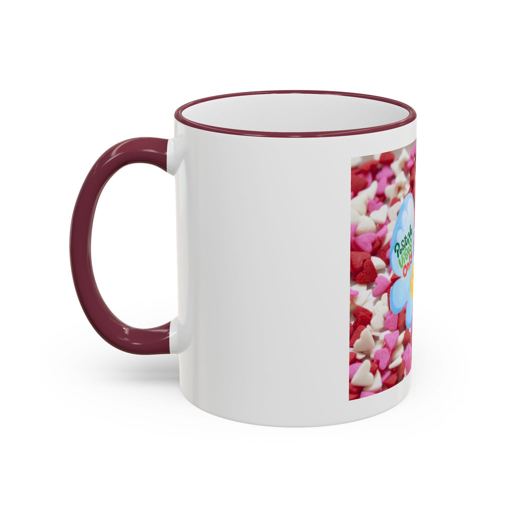 Positive Vibes Only Butterfly Mug — Handle Coffee Cup