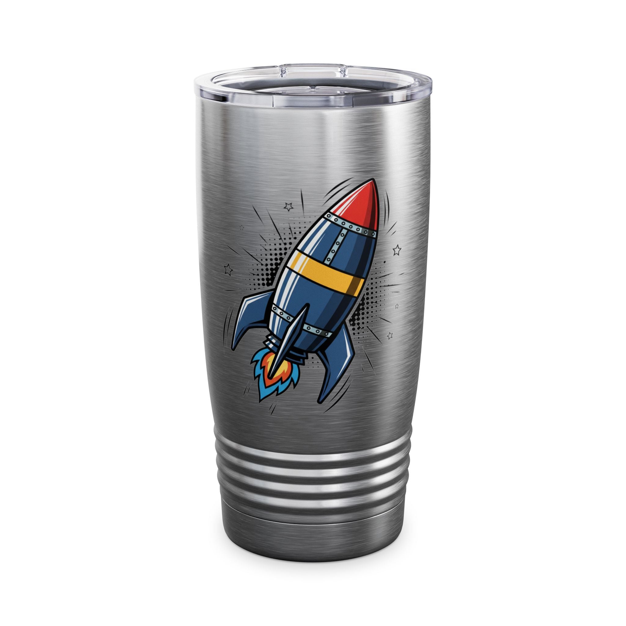 Rocket Graphic 20oz Tumbler — Insulated Travel Cup for Kids