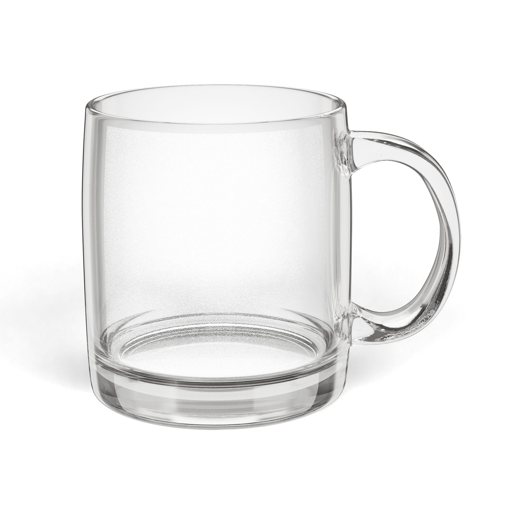 Glass Coffee Mug, 12.25oz (Engraving)