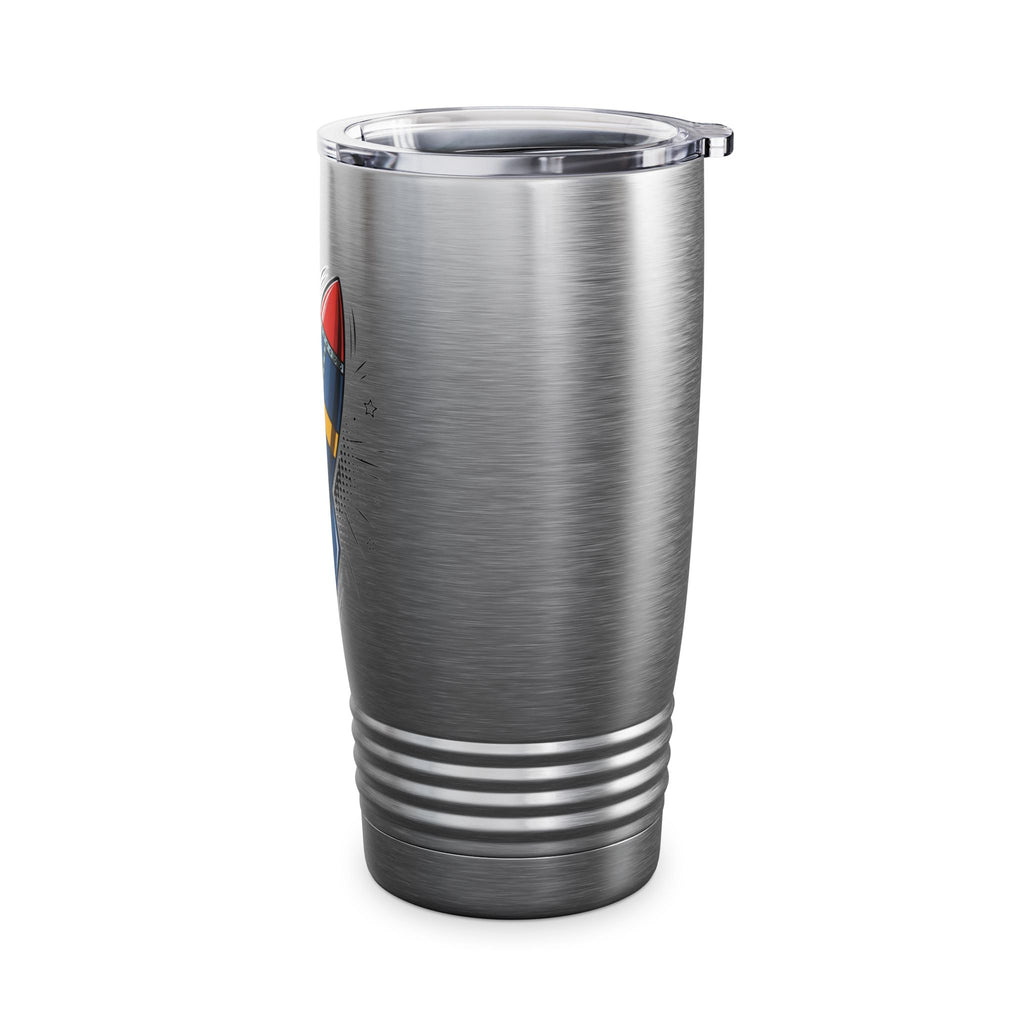 Rocket Graphic 20oz Tumbler — Insulated Travel Cup for Kids