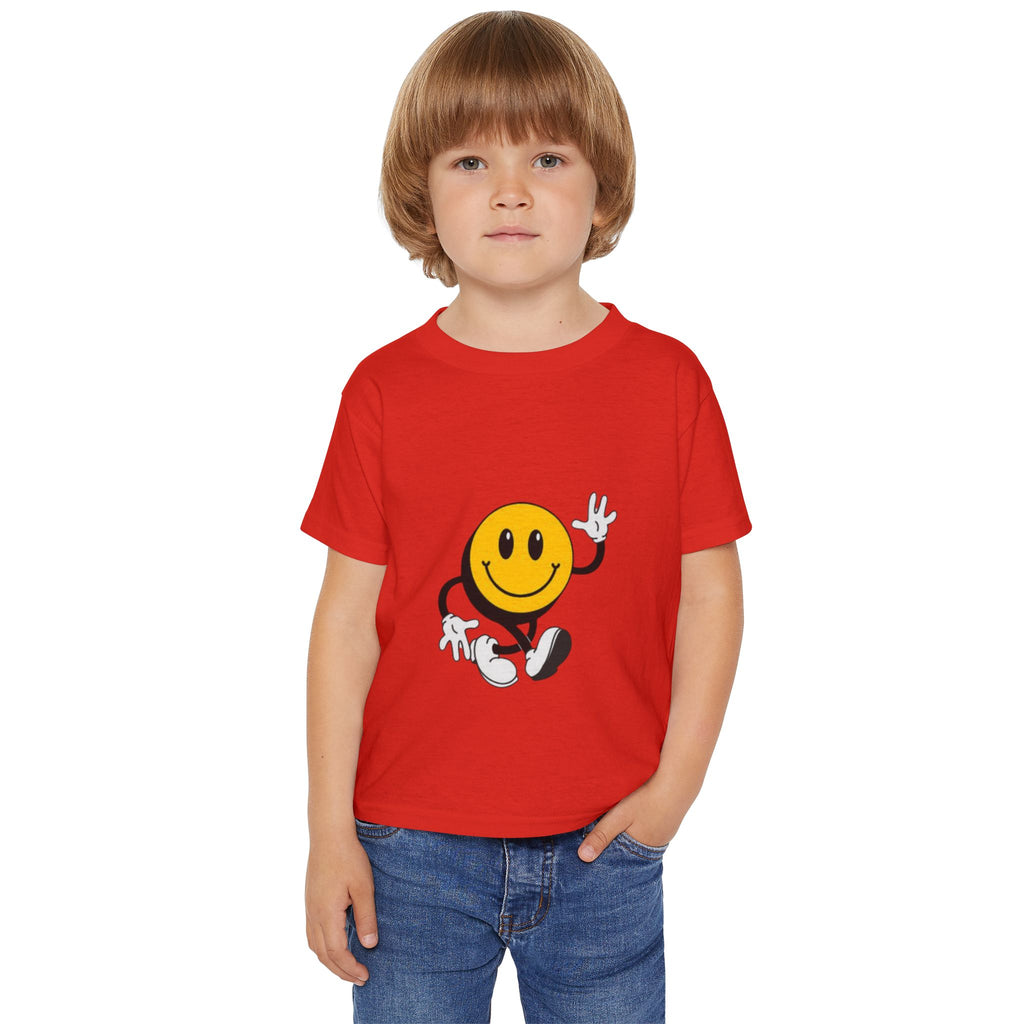Smiley Face Toddler T‑Shirt — Retro Happy Emoji Kids Tee