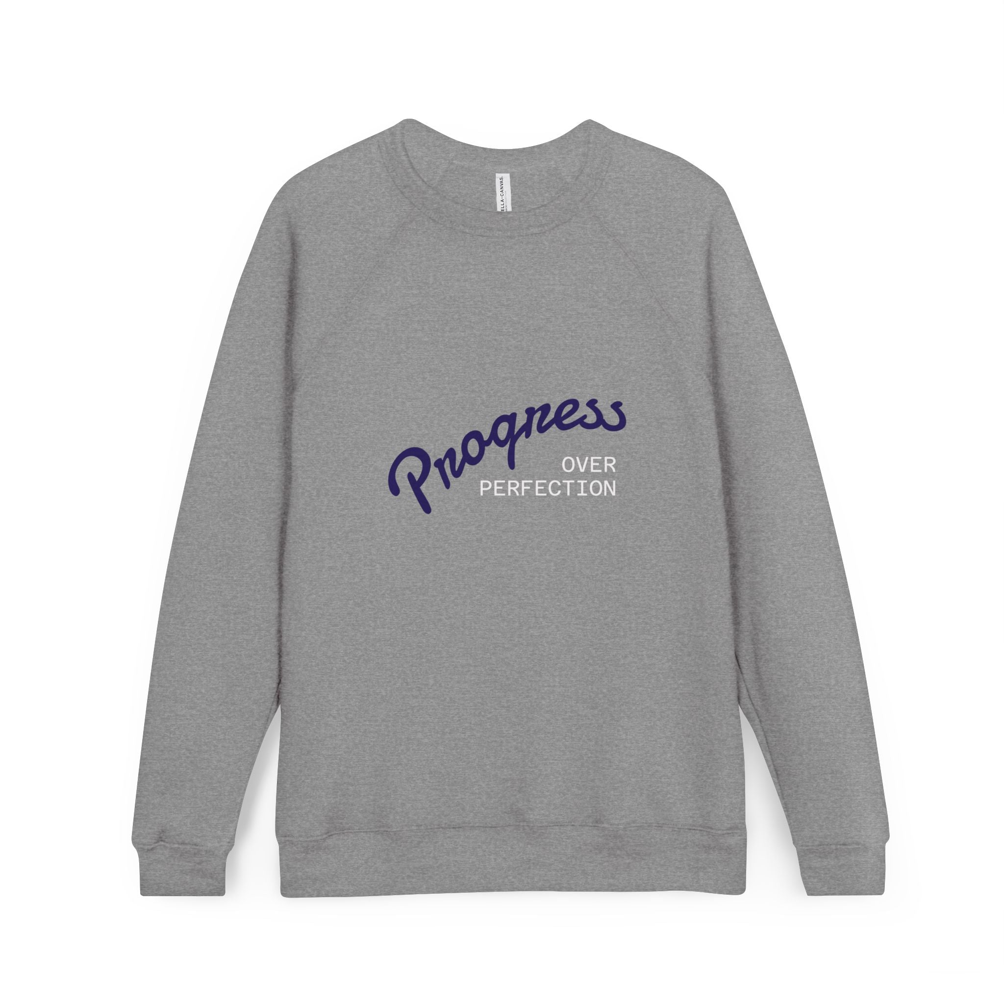 Progress Over Perfection Sweatshirt — Inspirational Crewneck for Growth & Self-Care