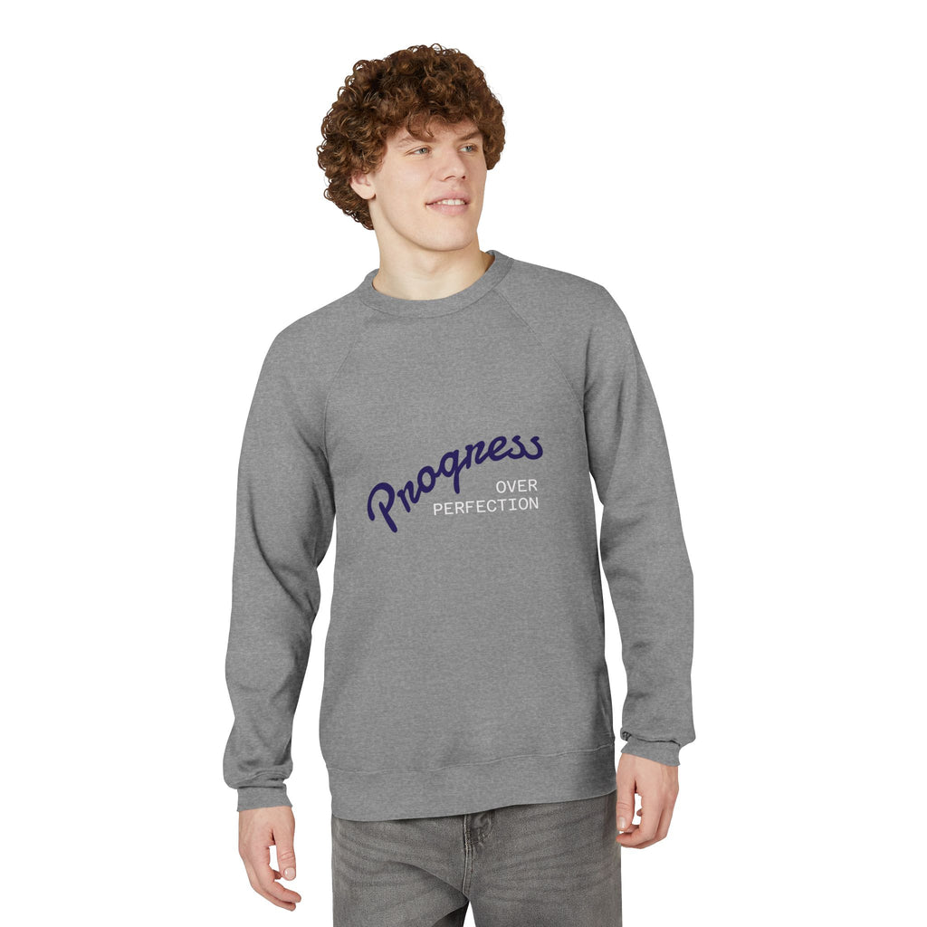 Progress Over Perfection Sweatshirt — Inspirational Crewneck for Growth & Self-Care