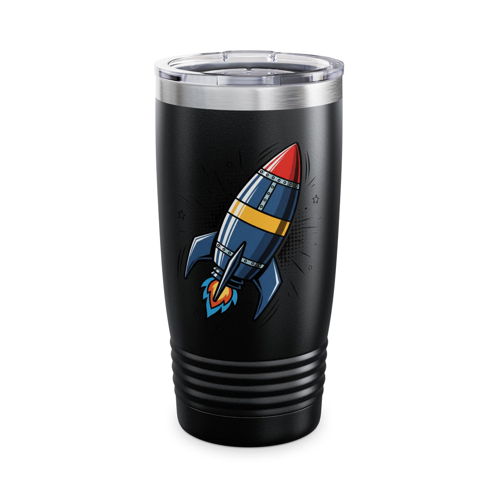 Rocket Graphic 20oz Tumbler — Insulated Travel Cup for Kids