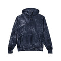 Tie-Dye Hoodie — Embroidered Champion Style, Black Marble