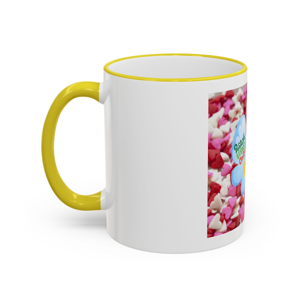 Positive Vibes Only Butterfly Mug — Handle Coffee Cup