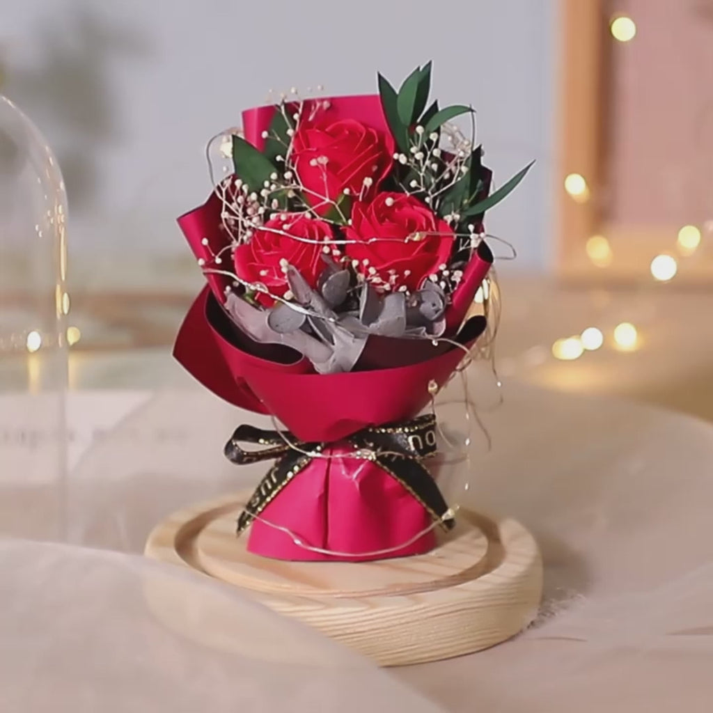 Bouquet Glass Cover Christmas Gift