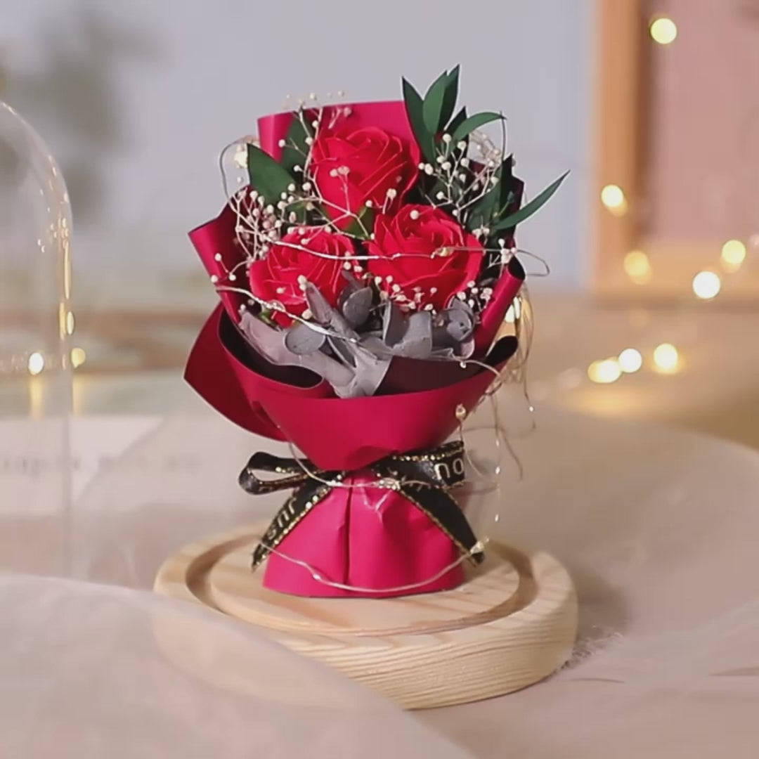 Bouquet Glass Cover Christmas Gift